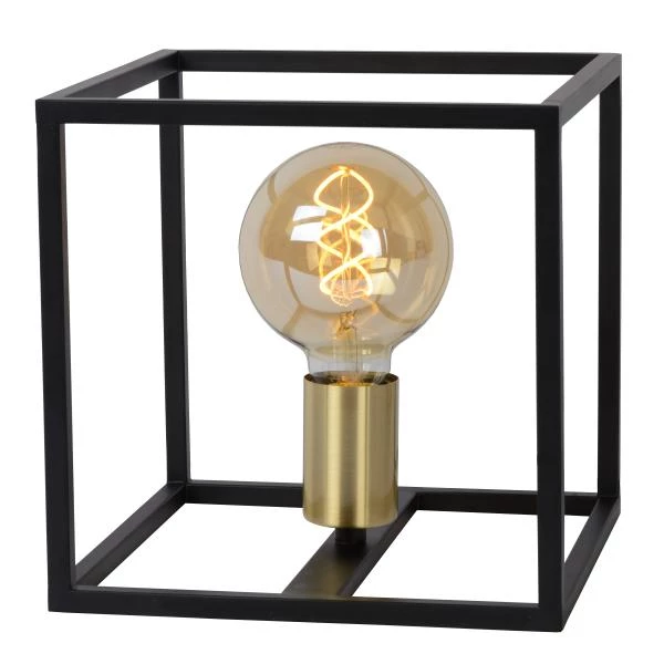 Lucide RUBEN - Table lamp - 1xE27 - Black - detail 2